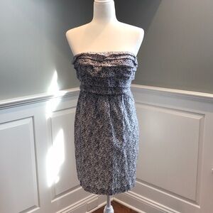 J. Crew Strapless Cotton/Silk Dress sz 0